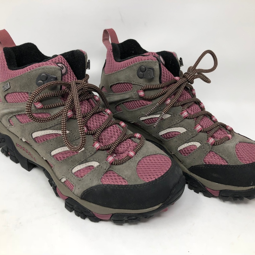 Merrell Women's Moab Mid WP Boulder/Blush J24454